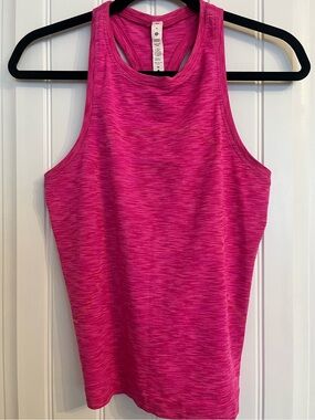 lululemon athletica Swiftly Pink Heathered Racerback Tank - Size 8